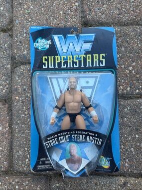 WWF Superstars Action Figure - Black/Beige Wrestling Figure